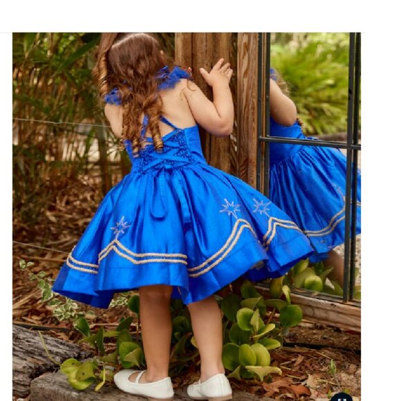 NEW Dollcake Glitz Gleam Royal Blue Dress Holiday Nutcracker Special Occasion 10 - Picture 2 of 4